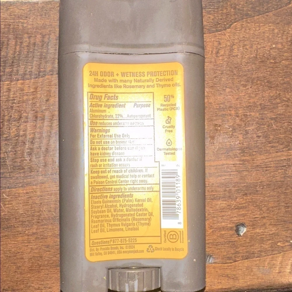Every Man Jack Sandalwood Antiperspirant Deodorant